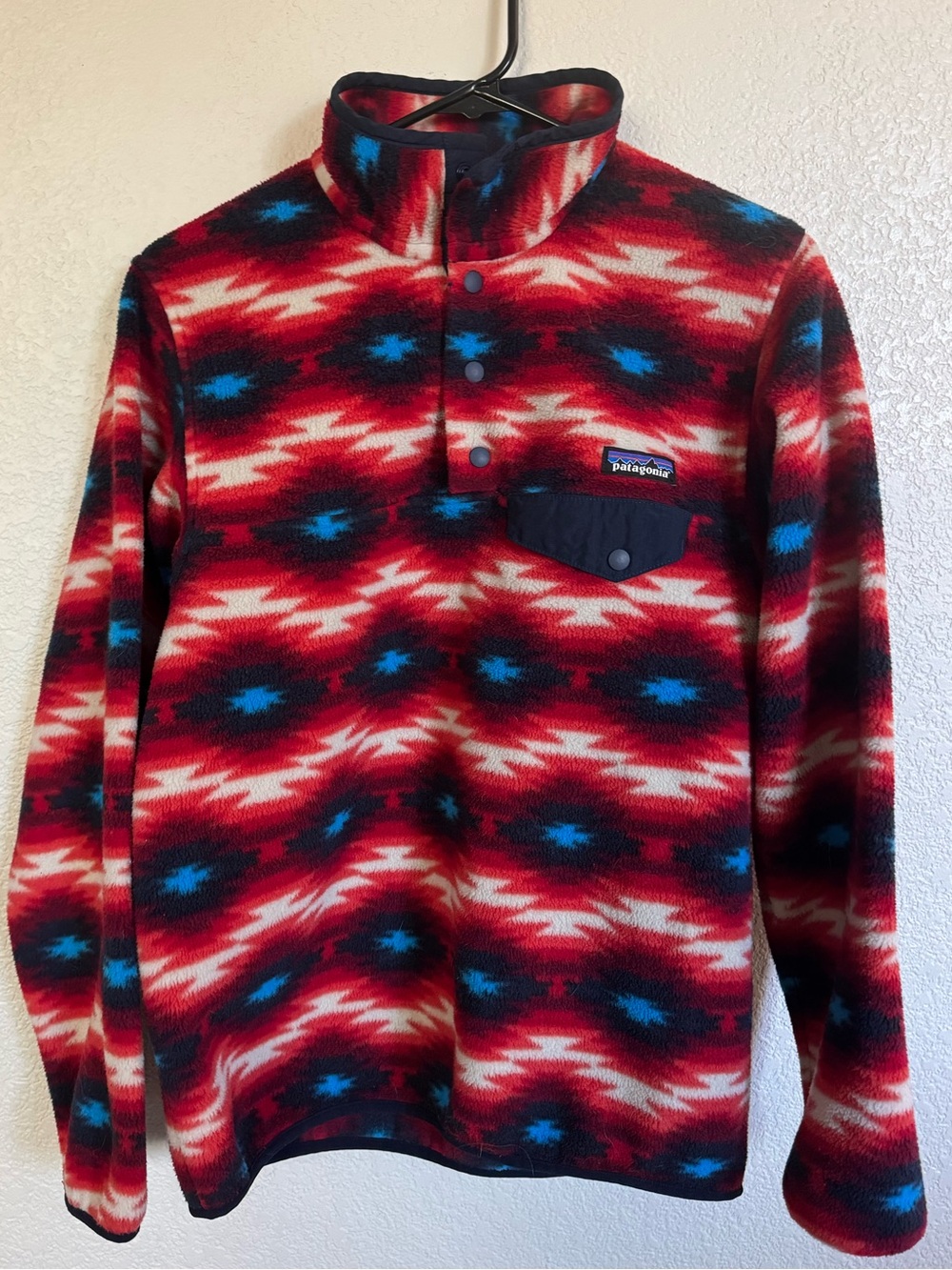 Patagonia Synchilla Fleece Snap-T Pullover Women’s S Geometric Aztec